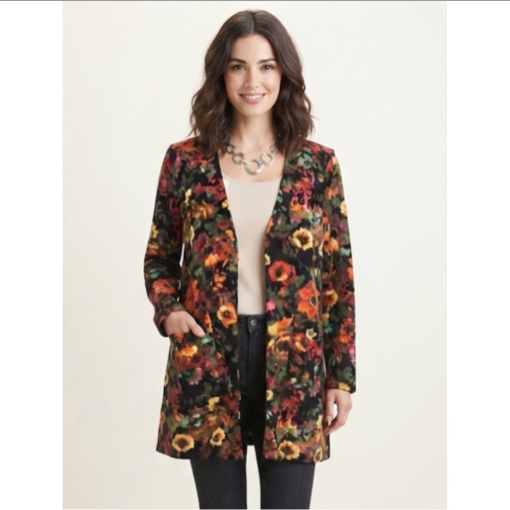 Nina Leonard Dolce Knit Duster Cardigan